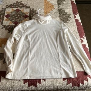 White/off white turtleneck fleece
